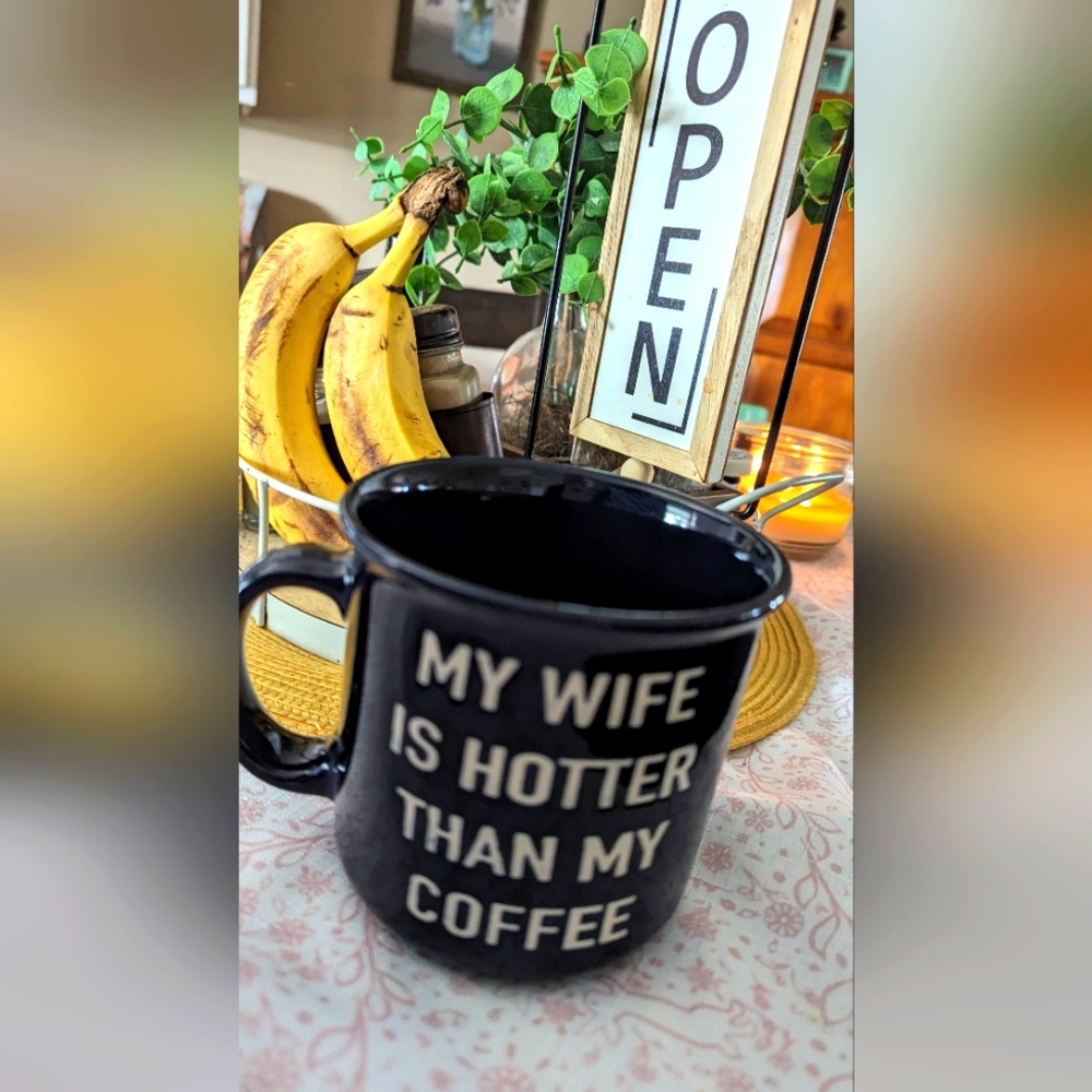 Ceramic Coffee cup 16 oz navy Blue